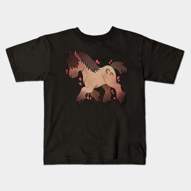 Work horse Kids T-Shirt by Grethe_B